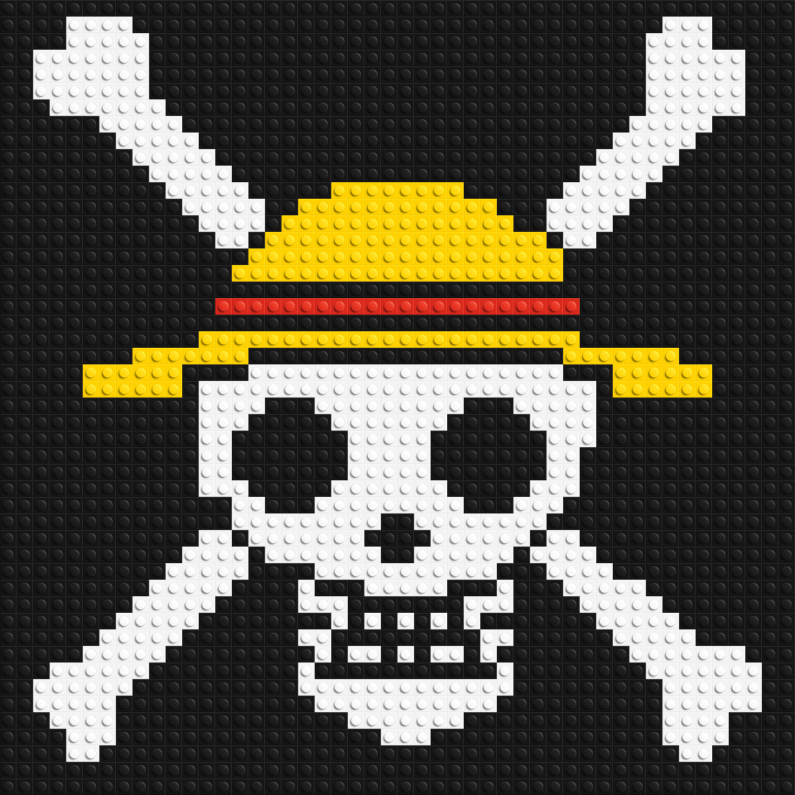 Strawhats Jolly Roger - Brick Art Mosaic Kit