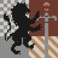 Gryffindor crest (Harry Potter) - Brick Art Mosaic Kit