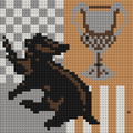 Hufflepuff Coat of Arms (Harry Potter) - Brick Art Mosaic Kit
