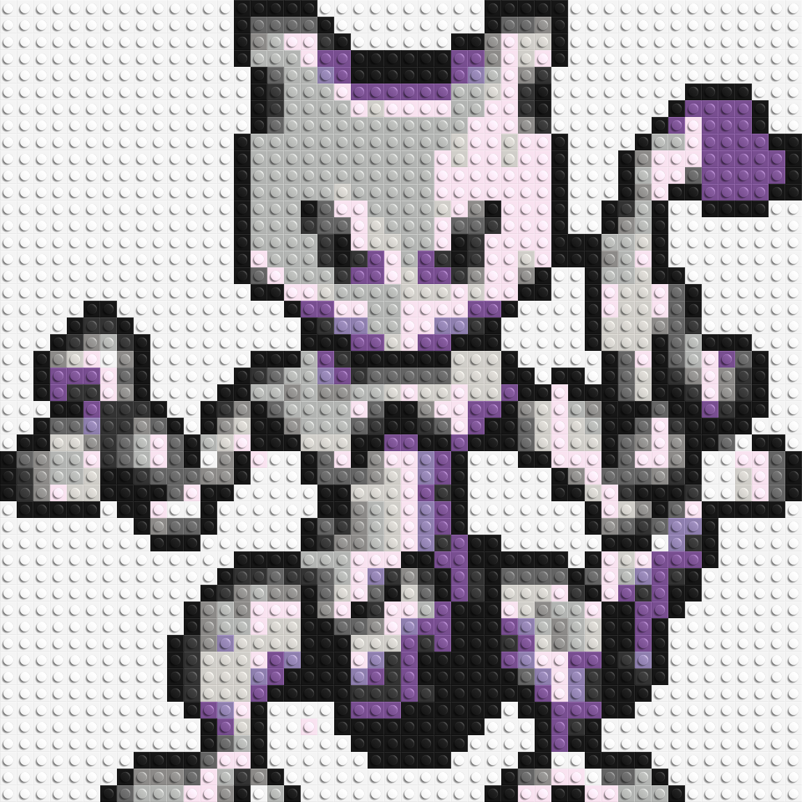Mewtwo Pixel Art - Brick Art Mosaic Kit