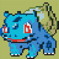Bulbasaur Pixel Art - Brick Art Mosaic Kit