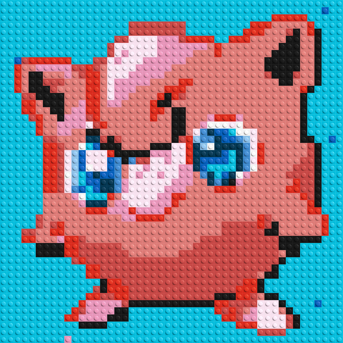 Jigglypuff Pixel Art - Brick Art Mosaic Kit