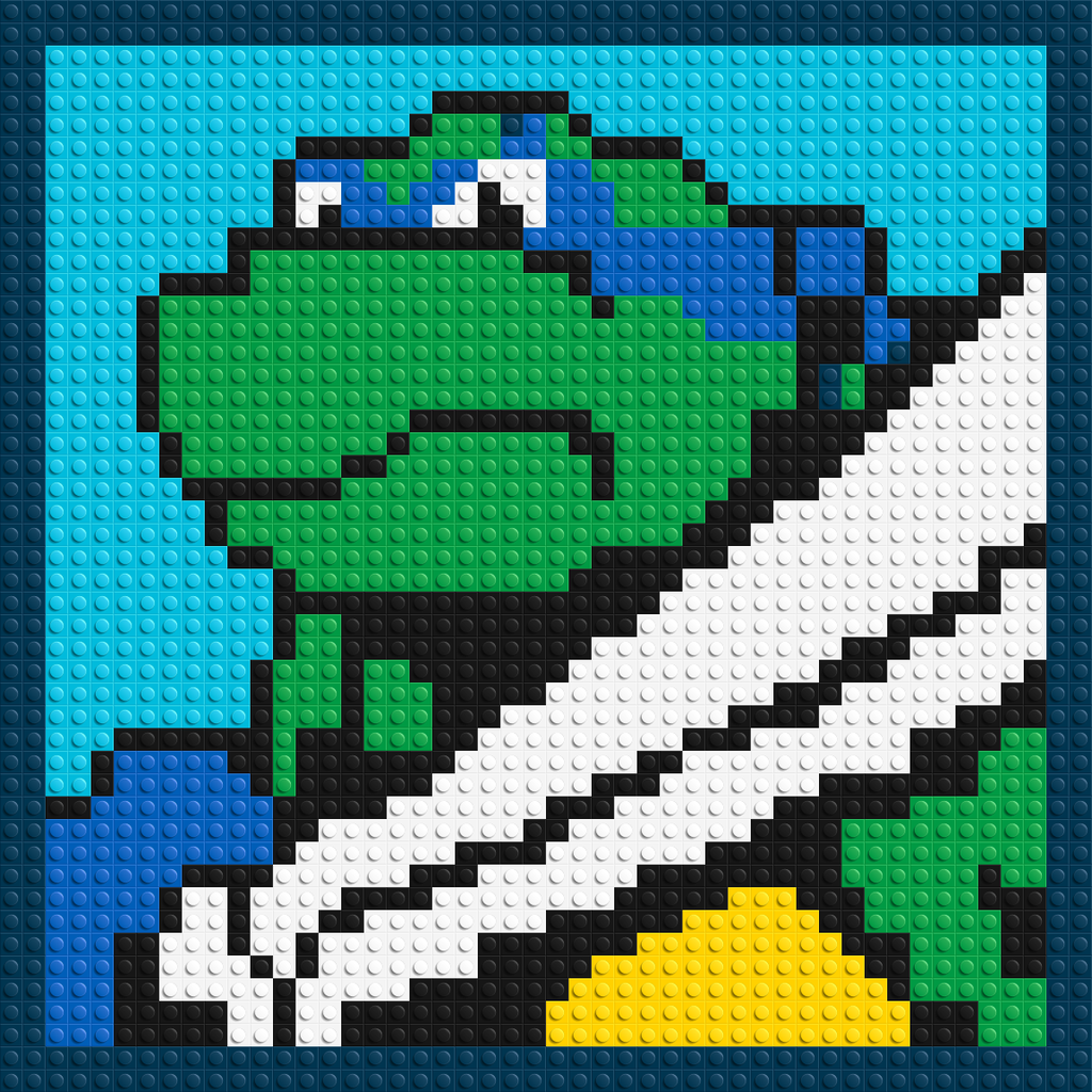 Leonardo (TMNT)  - Brick Art Mosaic Kit