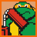 Michelangelo (TMNT)  - Brick Art Mosaic Kit