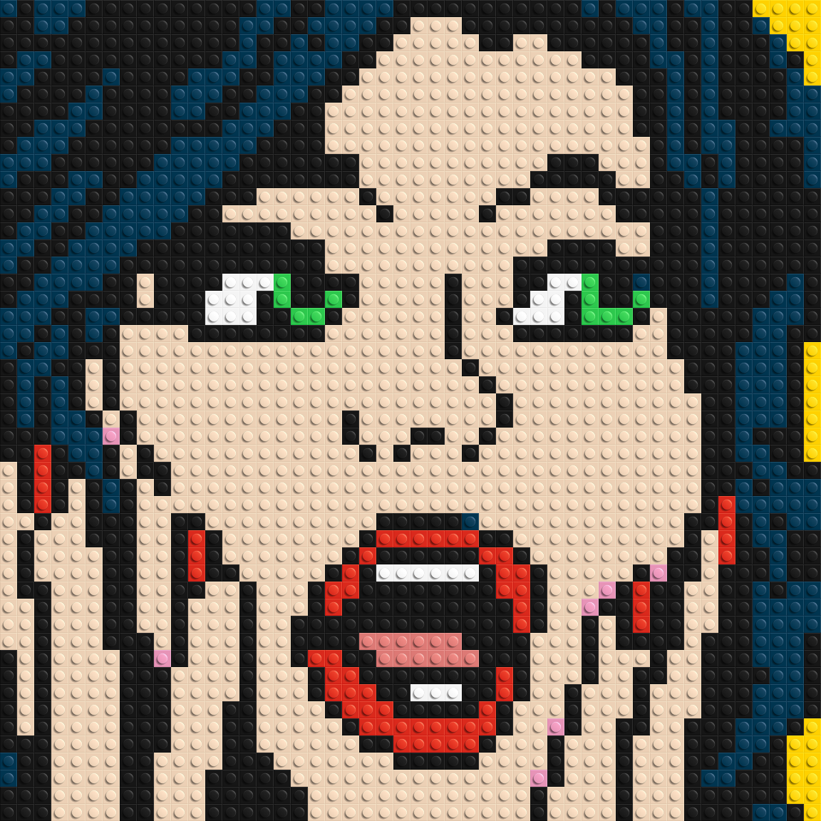 Pop Art Girl #2 - Brick Art Mosaic Kit