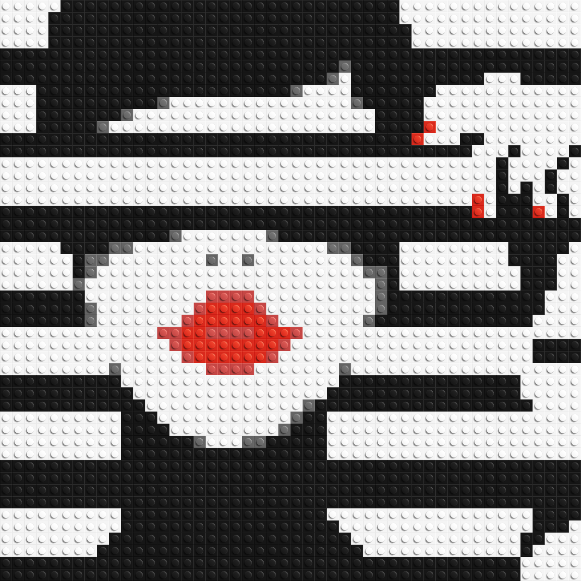 Lady in Black and White  - Brick Art Mosaic Kit