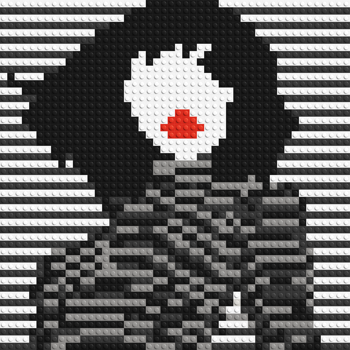 Lady in Black and White #2 - Brick Art Mosaic Kit