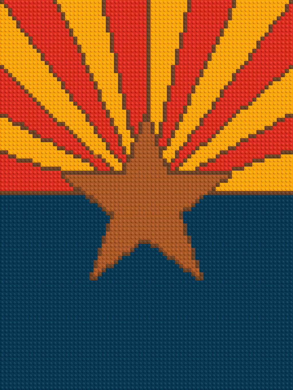 Arizona State Flag - Brick Art Mosaic Kit