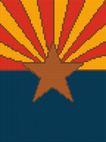 Arizona State Flag - Brick Art Mosaic Kit
