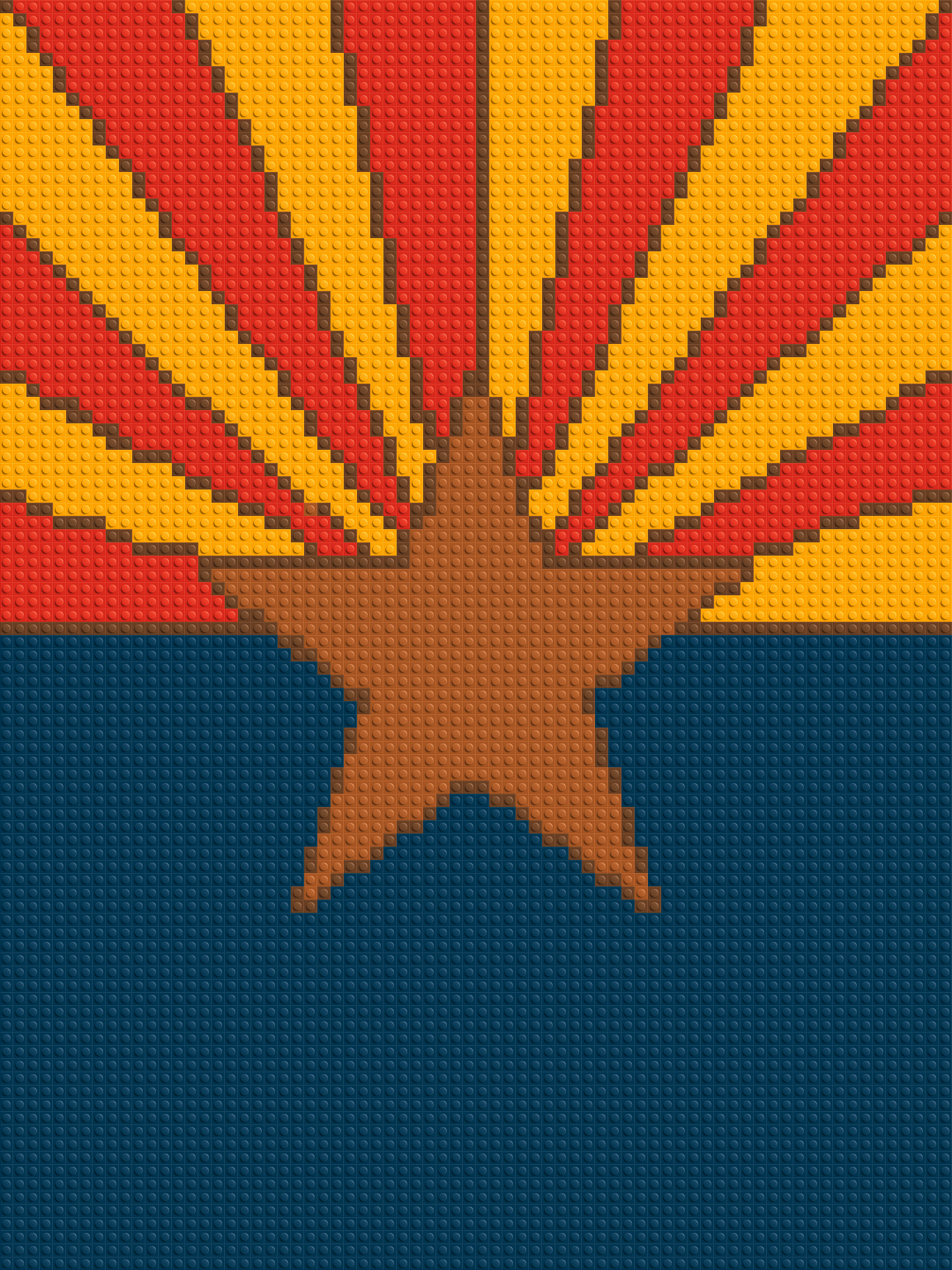 Arizona State Flag - Brick Art Mosaic Kit