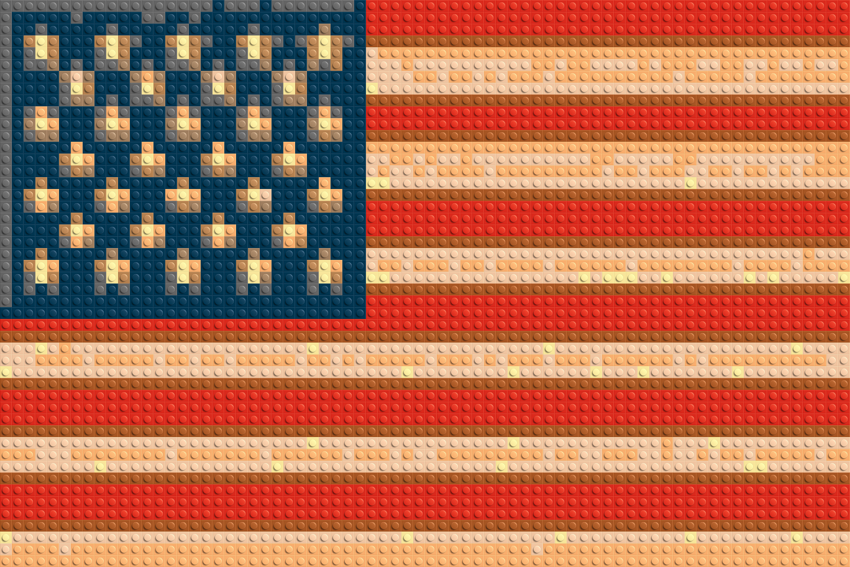 United States Flag - Brick Art Mosaic Kit