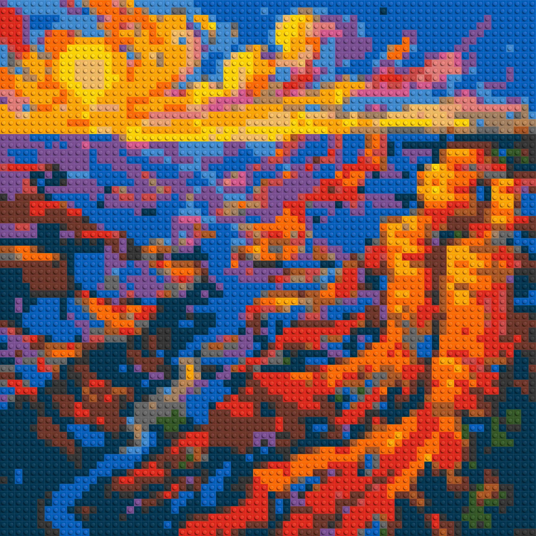 Colorful Grand Canyon - Brick Art Mosaic Kit