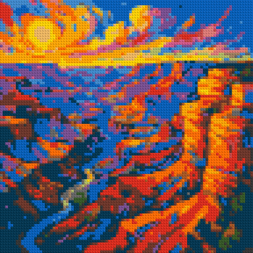 Colorful Grand Canyon - Brick Art Mosaic Kit