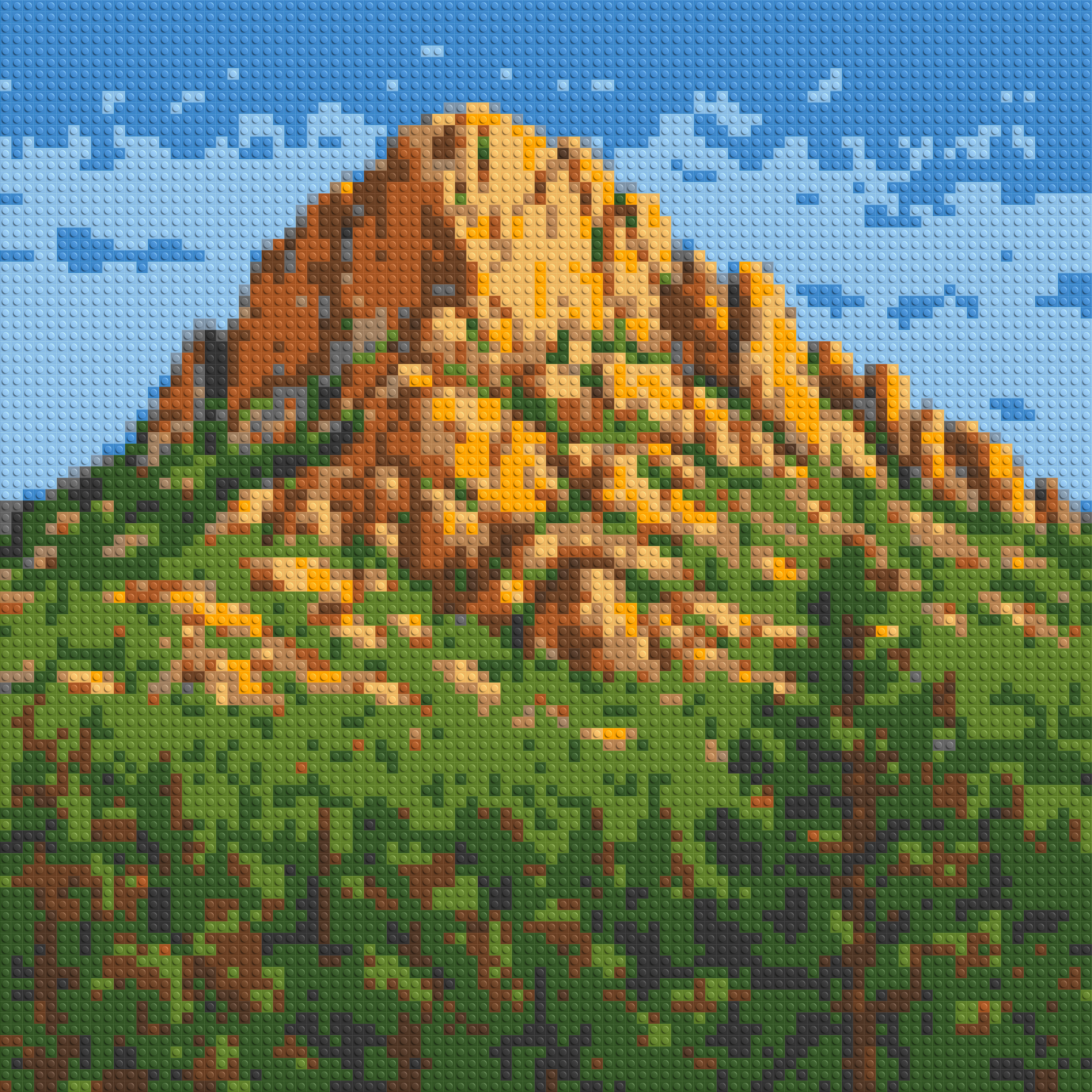 Mountain Landscape - Brick Art Mosaic Kit