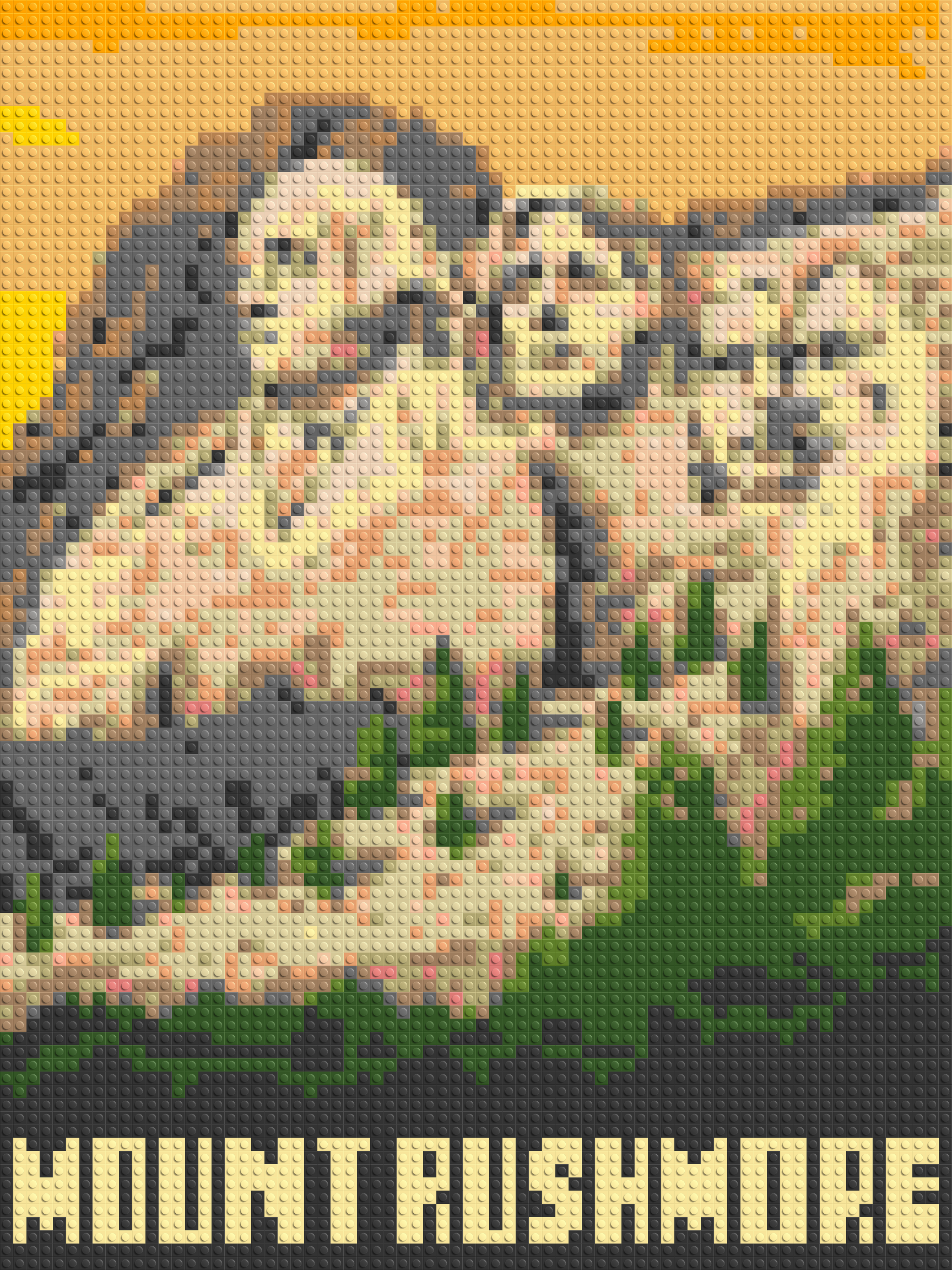 Mount Rushmore - Brick Art Mosaic Kit