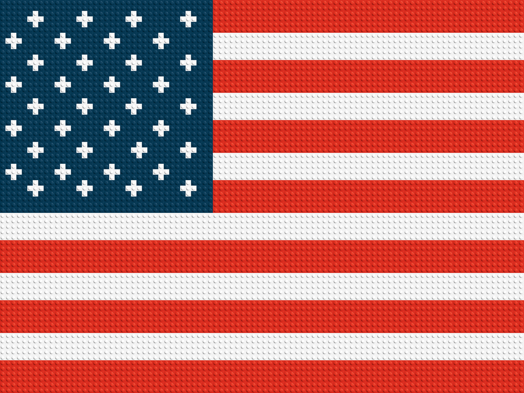 American Flag - Brick Art Mosaic Kit