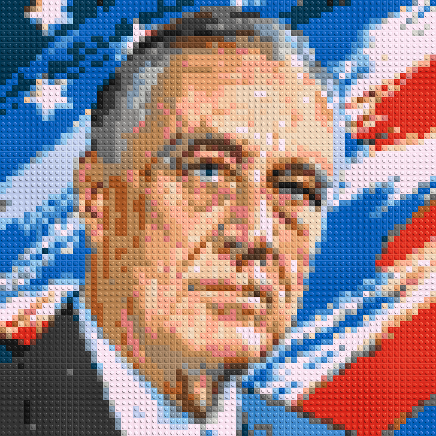 Franklin D. Roosevelt - Brick Art Mosaic Kit