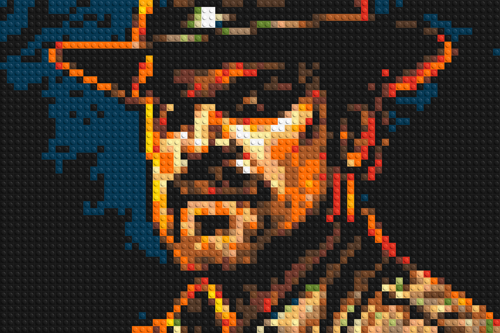 Jim Hopper - Stranger Things - Brick Art Mosaic Kit