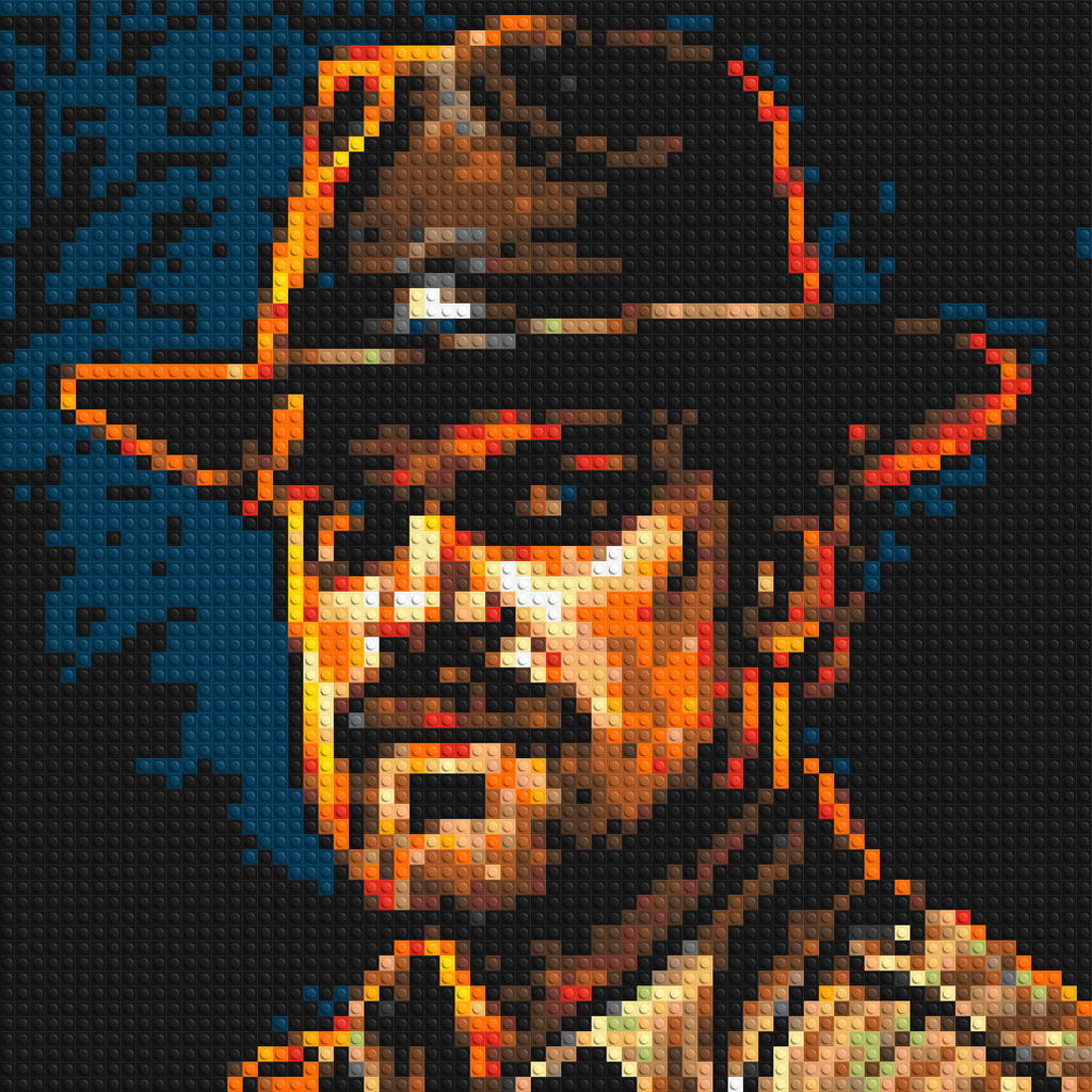 Jim Hopper - Stranger Things - Brick Art Mosaic Kit