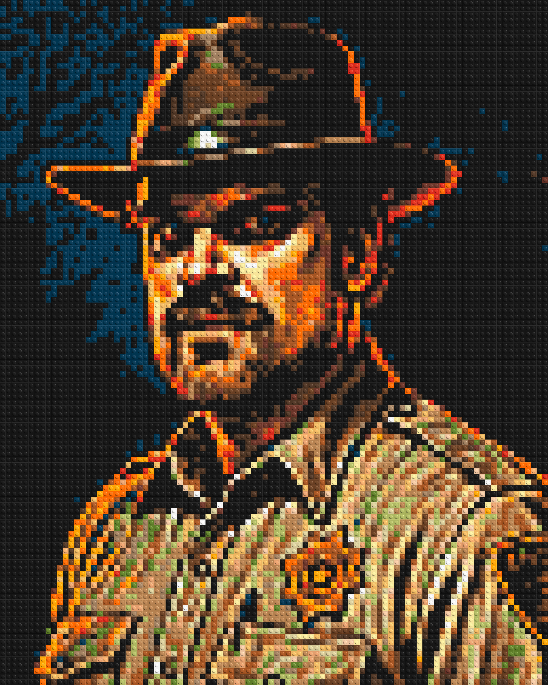 Jim Hopper - Stranger Things - Brick Art Mosaic Kit