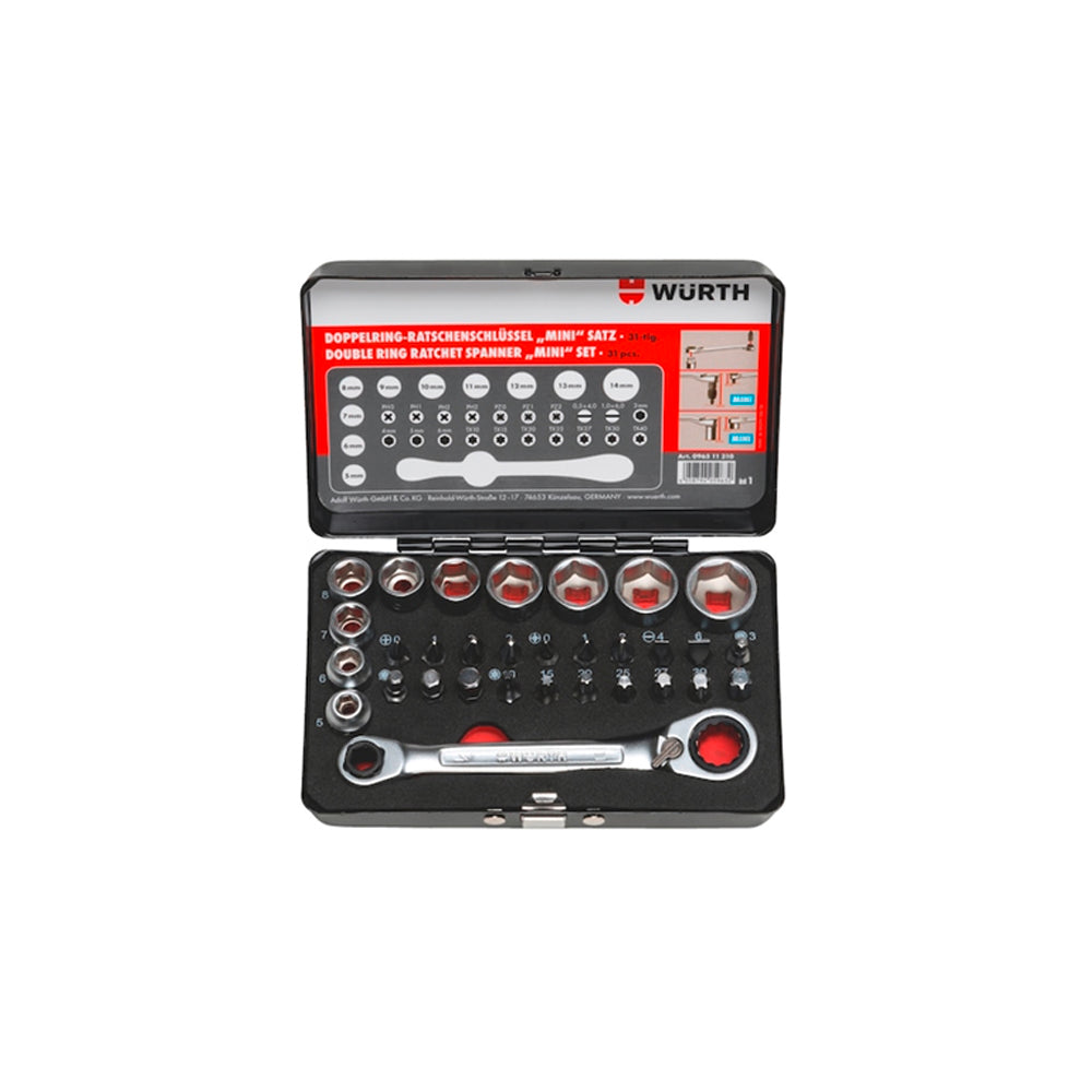 Double Box-End Ratchet Wrench Mini Set