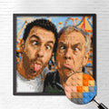 Personalized Brick Mosaic Gift for Dad | LEGO-Compatible Bricks