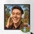 Personalized Brick Mosaic Gift for Him | LEGO-Compatible Bricks