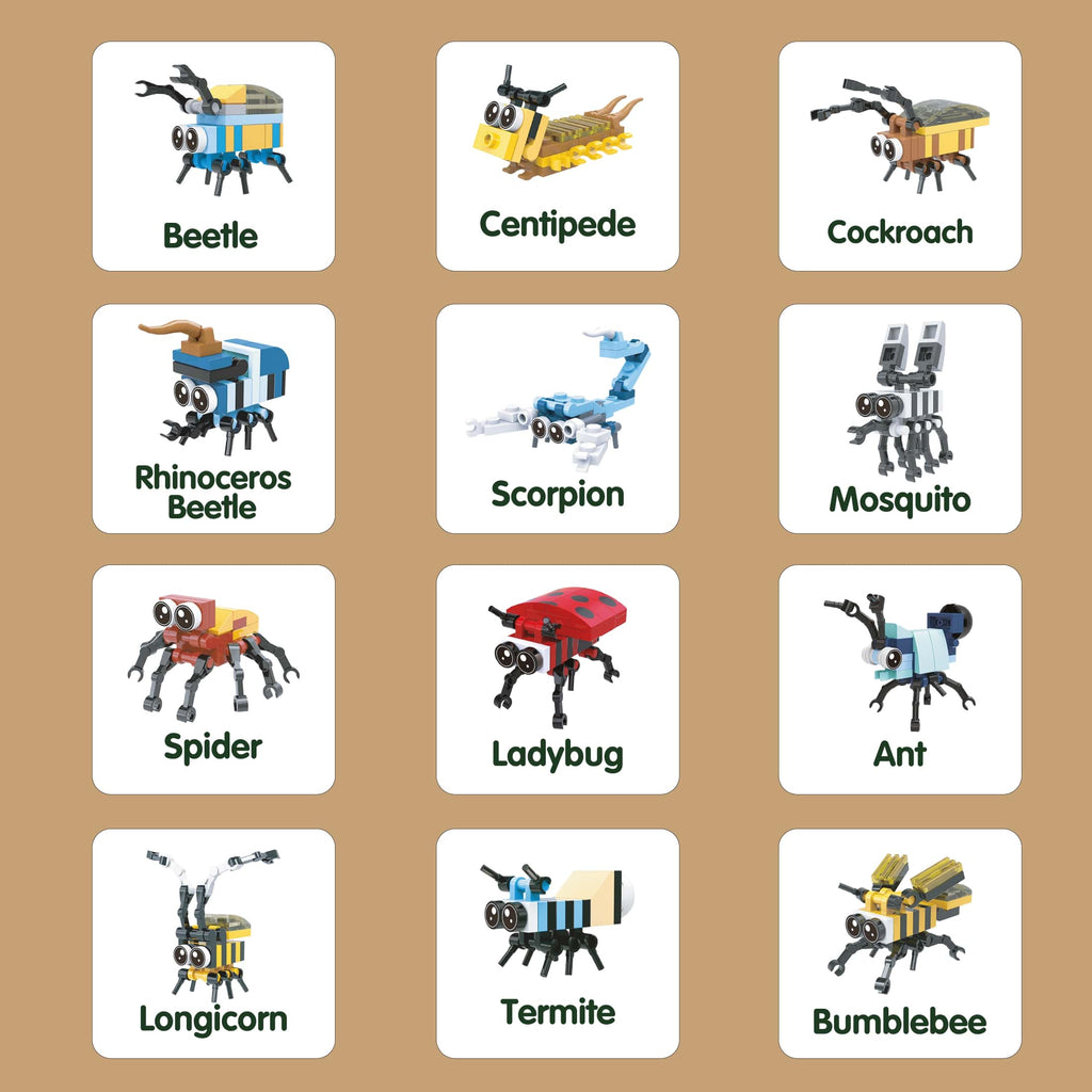 MiniMix: Wild Bugs | 12-in-1 + Scorpion King Combo (321 pcs)