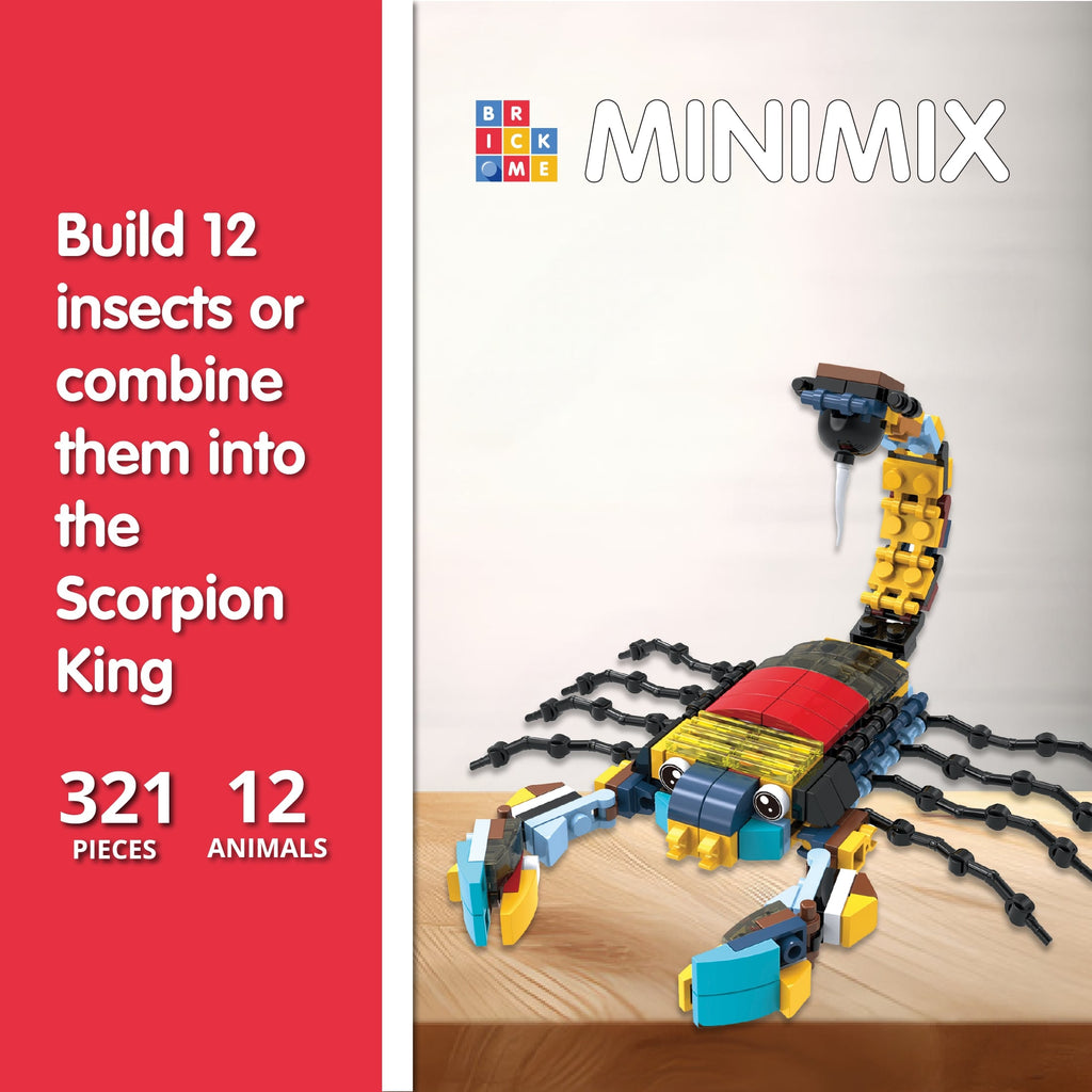 MiniMix: Wild Bugs | 12-in-1 + Scorpion King Combo (321 pcs)