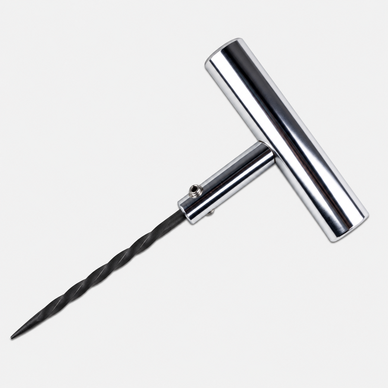 CHROME T-HANDLE WITH INJURY TIRE REPAIR PROBE