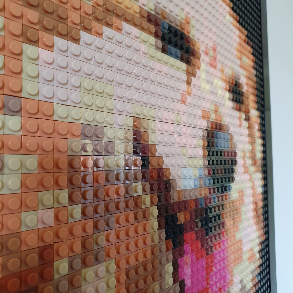 Personalized Brick Mosaic Gift for Dog Lovers | LEGO-Compatible Bricks
