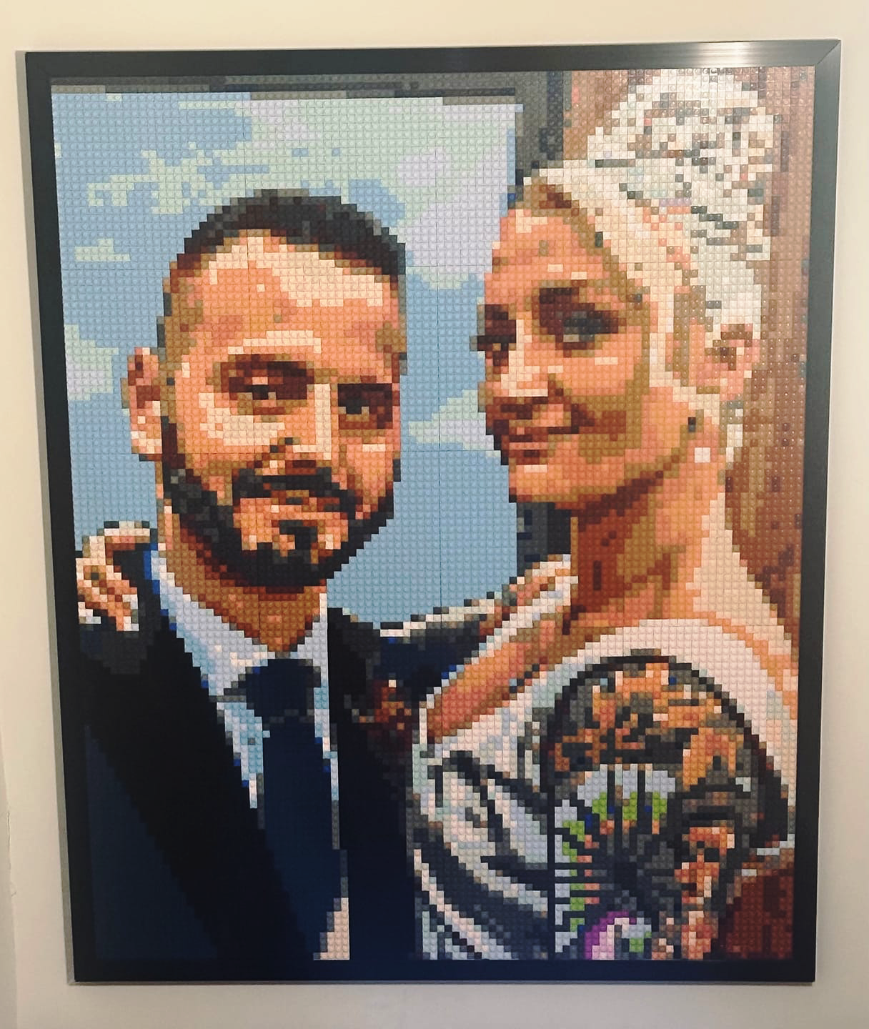 Personalized Brick Mosaic Gift for Her | LEGO-Compatible Bricks