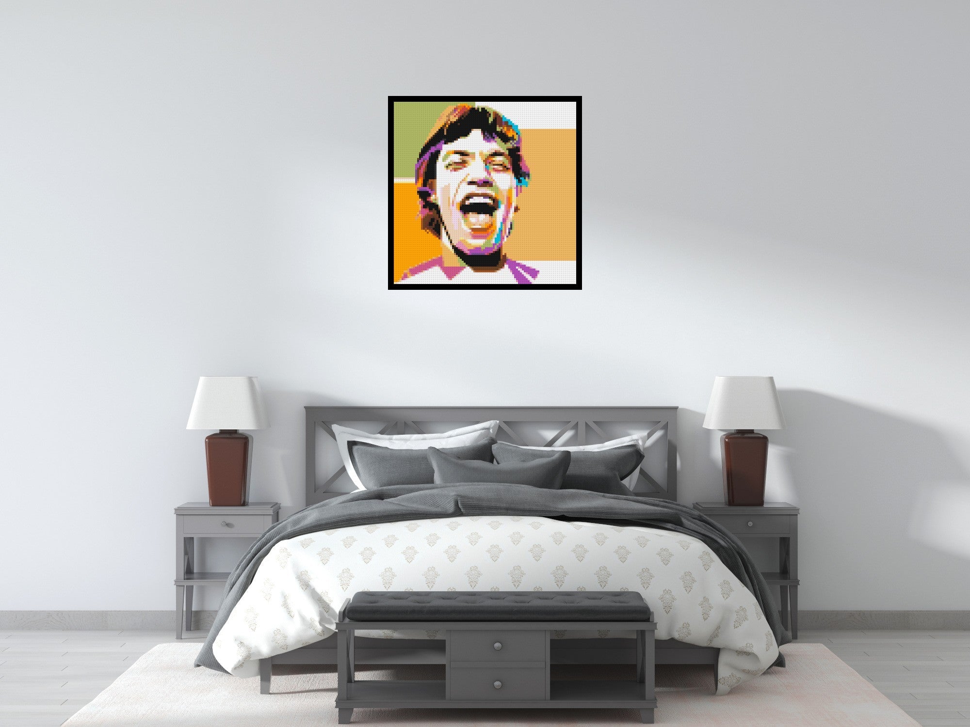 Mick Jagger - Brick Art Mosaic Kit