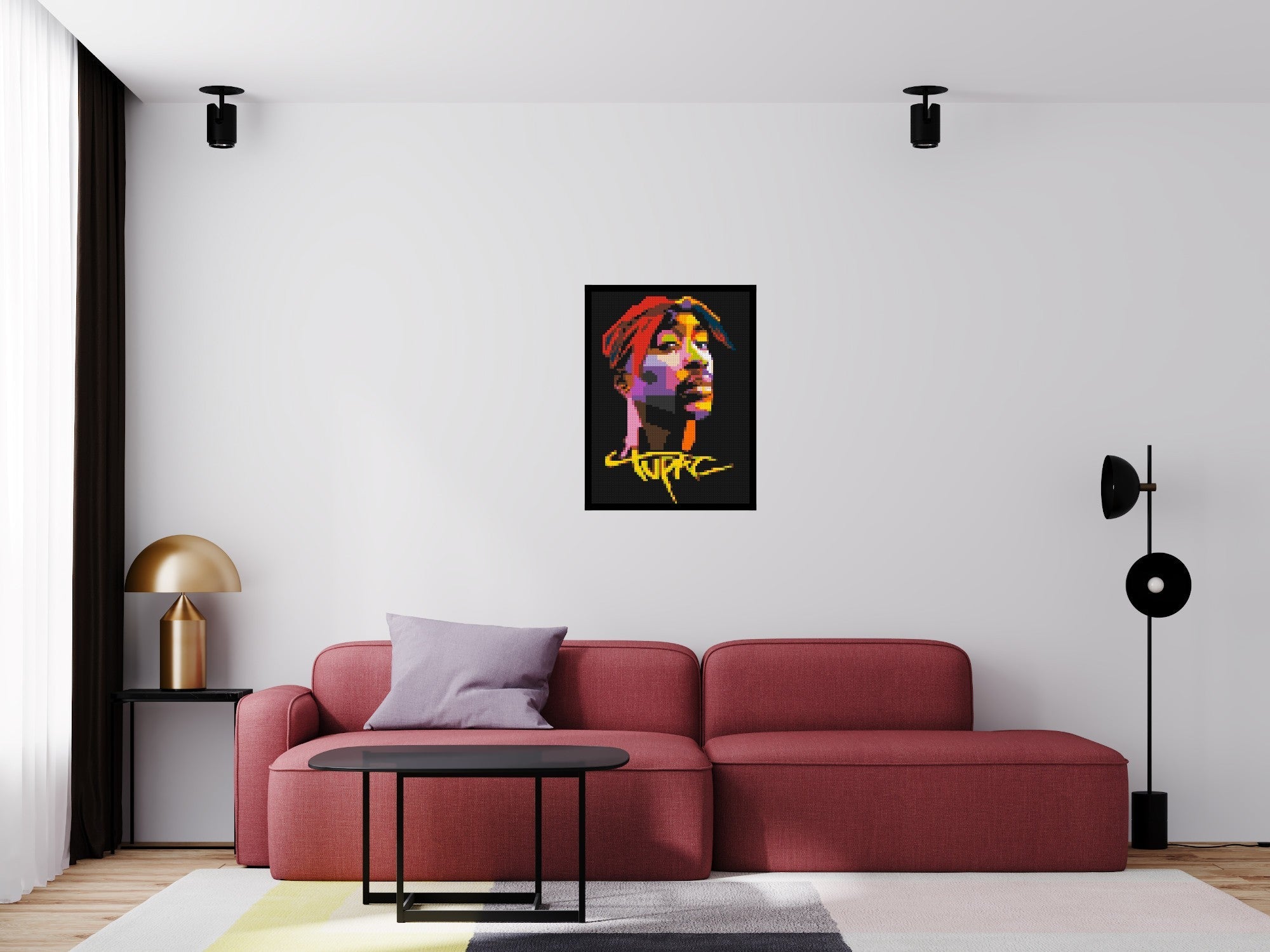 Tupac Shakur - Brick Art Mosaic Kit