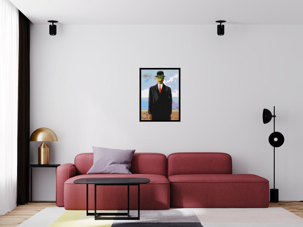 The Son of Man by Ren¨¦ Magritte - Brick Art Mosaic Kit