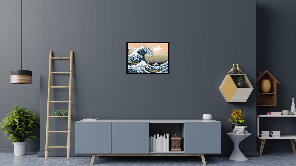 The Great Wave Off Kanagawa by Katsushika Hokusai  - Brick Art Mosaic Kit