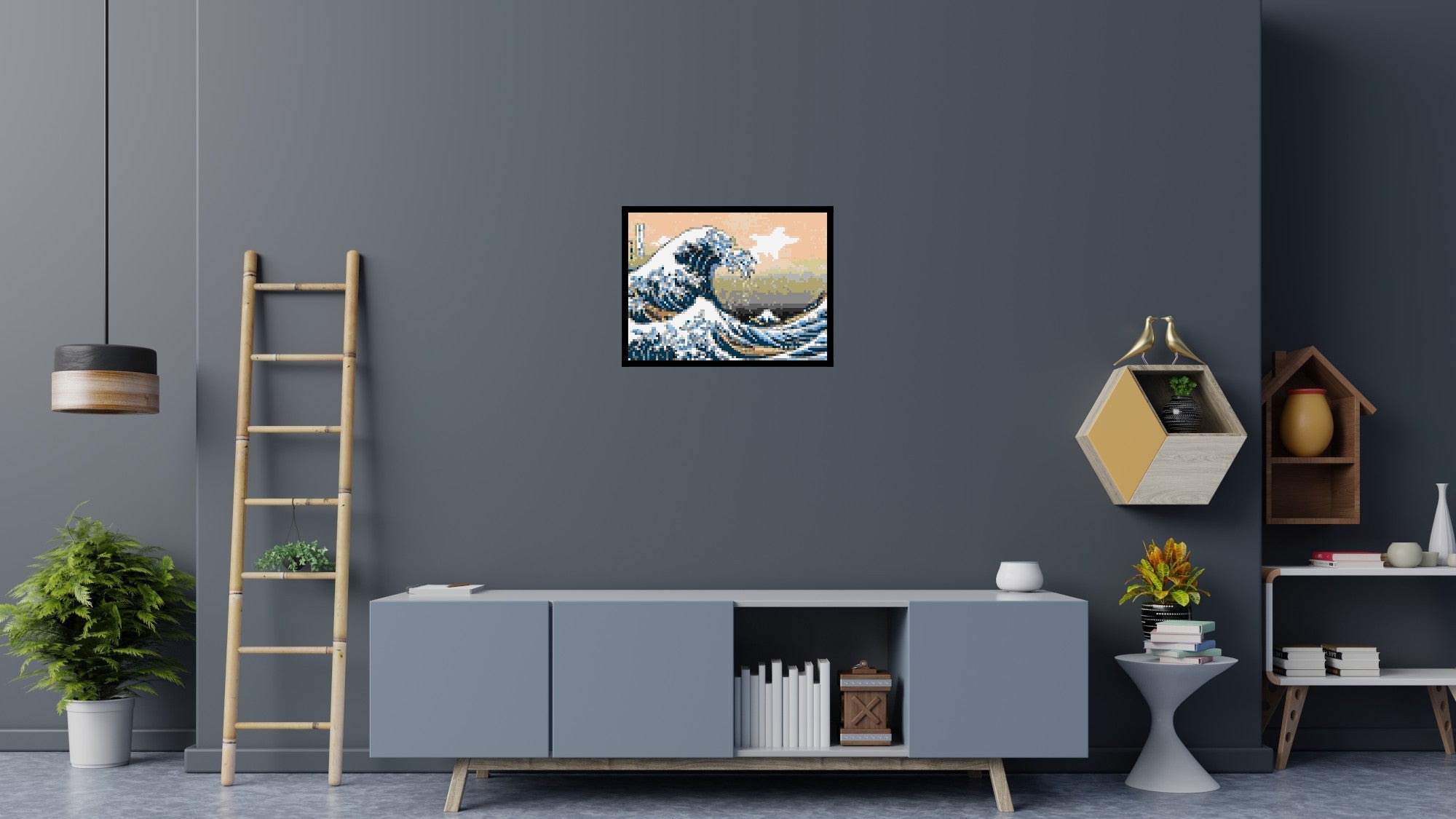 The Great Wave Off Kanagawa by Katsushika Hokusai  - Brick Art Mosaic Kit