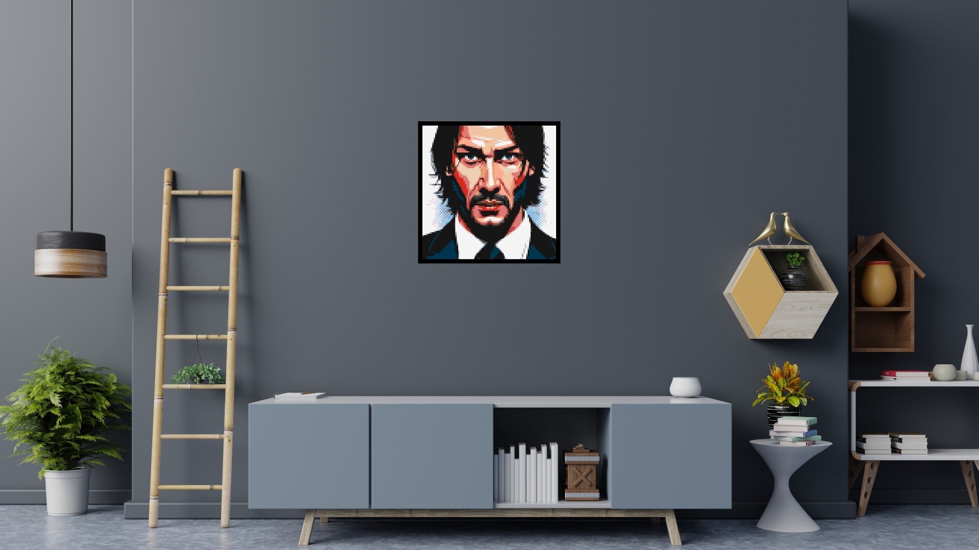 Keanu Reeves as John Wick - Brick Art Mosaic Kit
