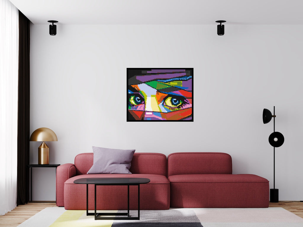Colorful Gaze - Brick Art Mosaic Kit