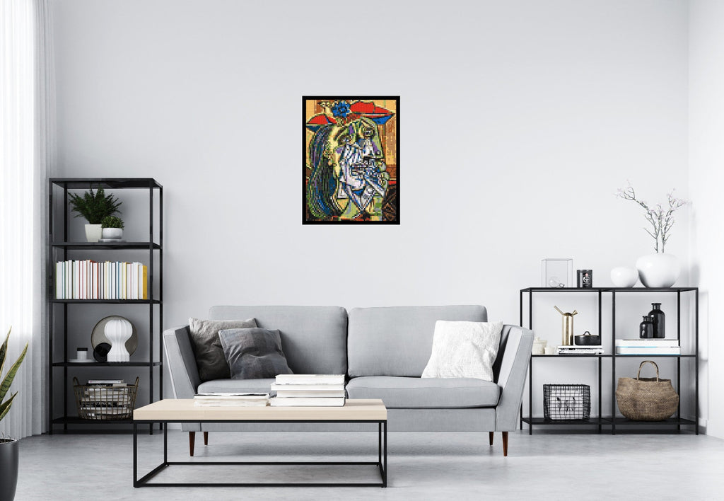 Weeping Woman by Pablo Picasso - Brick Art Mosaic Kit