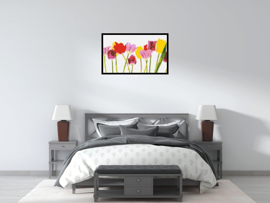 Colorful Tulips - Brick Art Mosaic Kit