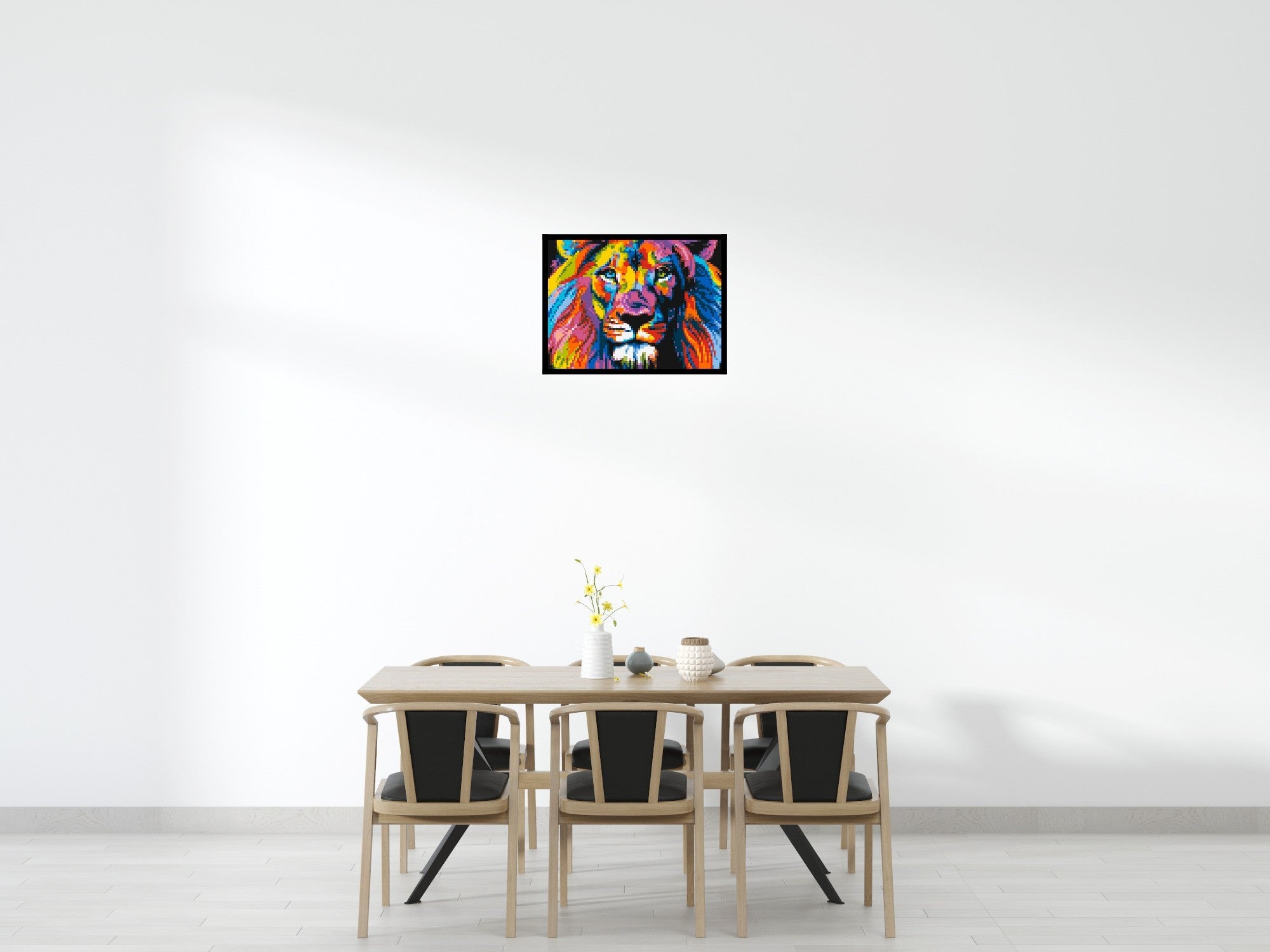Lion Colorful Pop Art - Brick Art Mosaic Kit