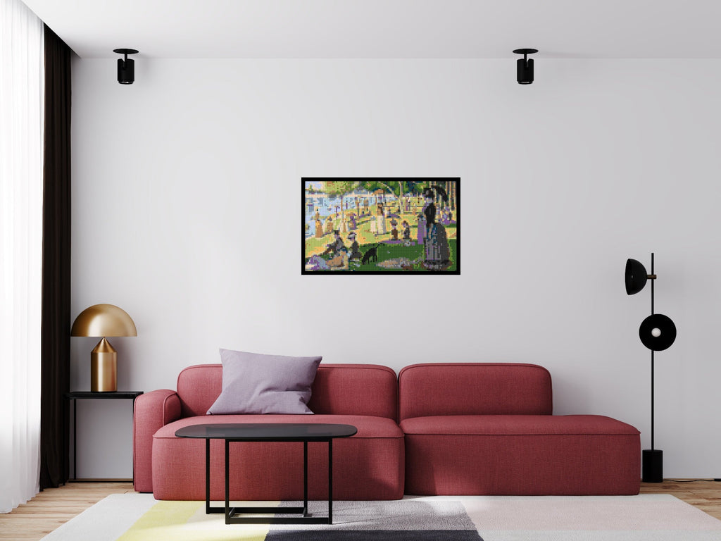 A Sunday Afternoon on the Island of La Grande Jatte By Georges Seurat - Brick Art Mosaic Kit