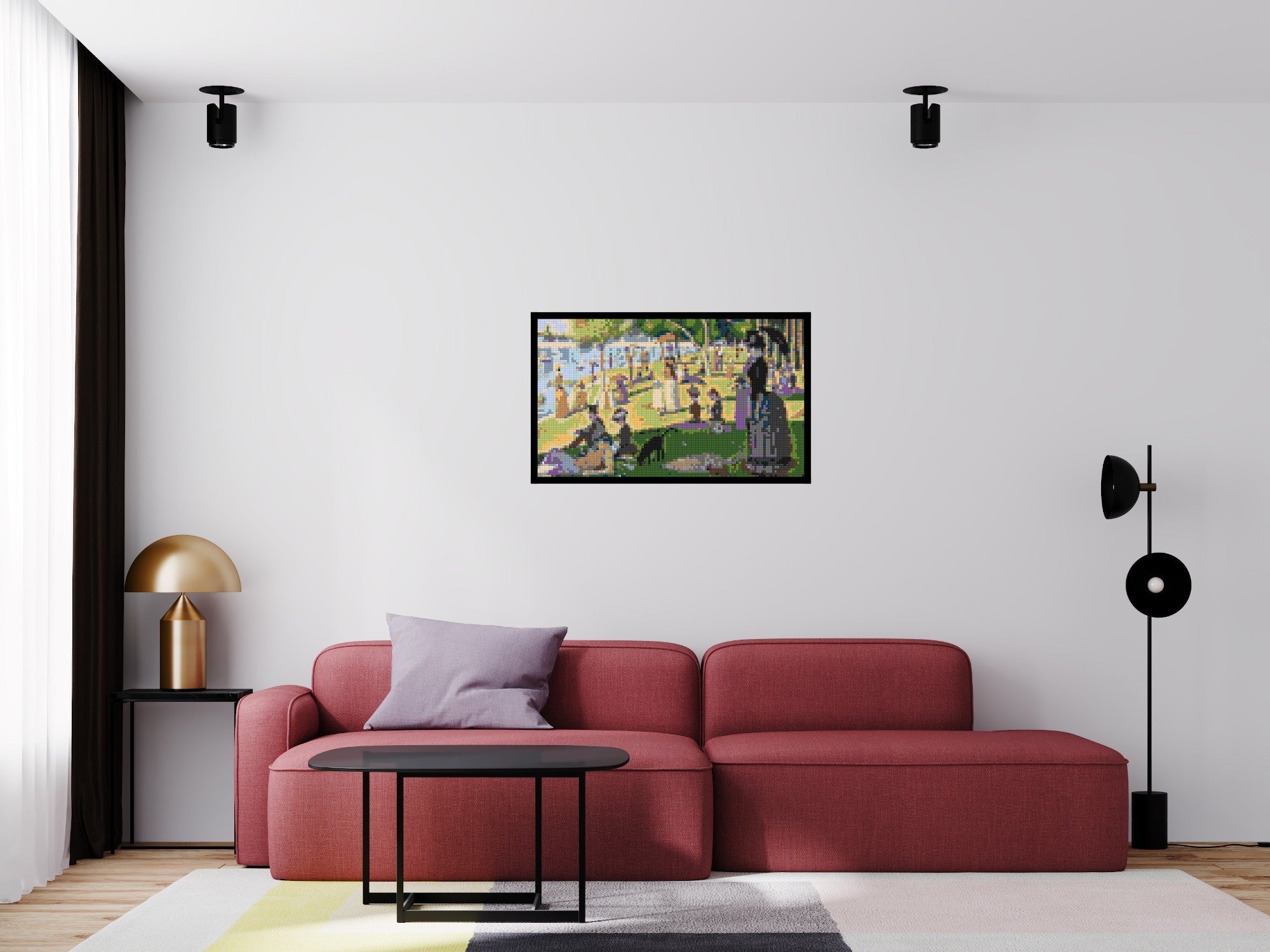 A Sunday Afternoon on the Island of La Grande Jatte By Georges Seurat - Brick Art Mosaic Kit