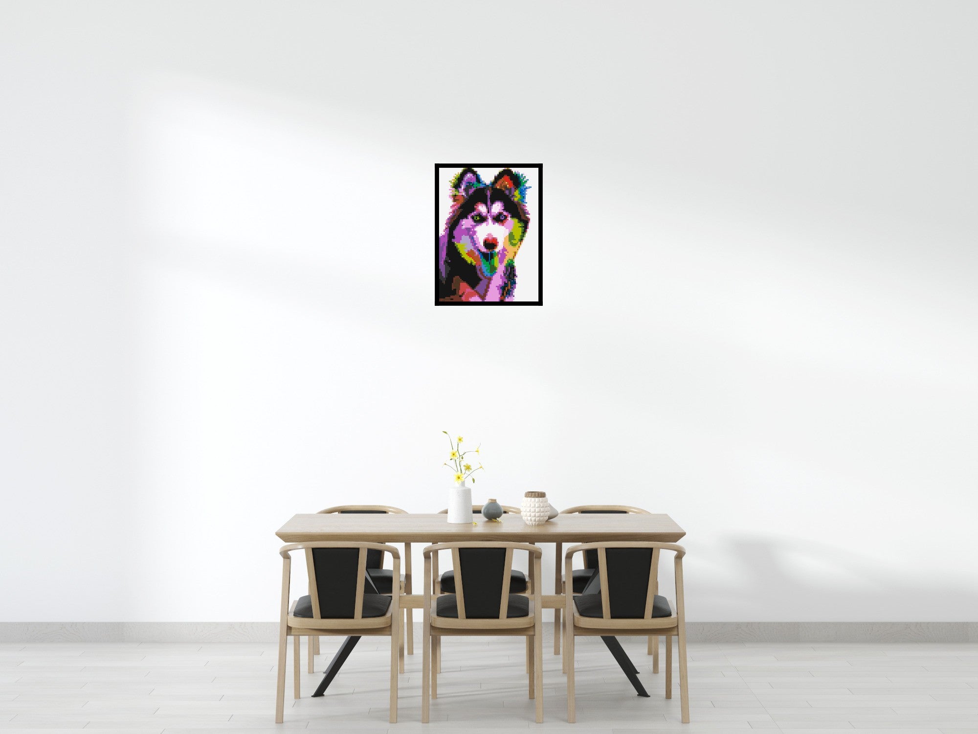 Husky Colorful Pop Art - Brick Art Mosaic Kit