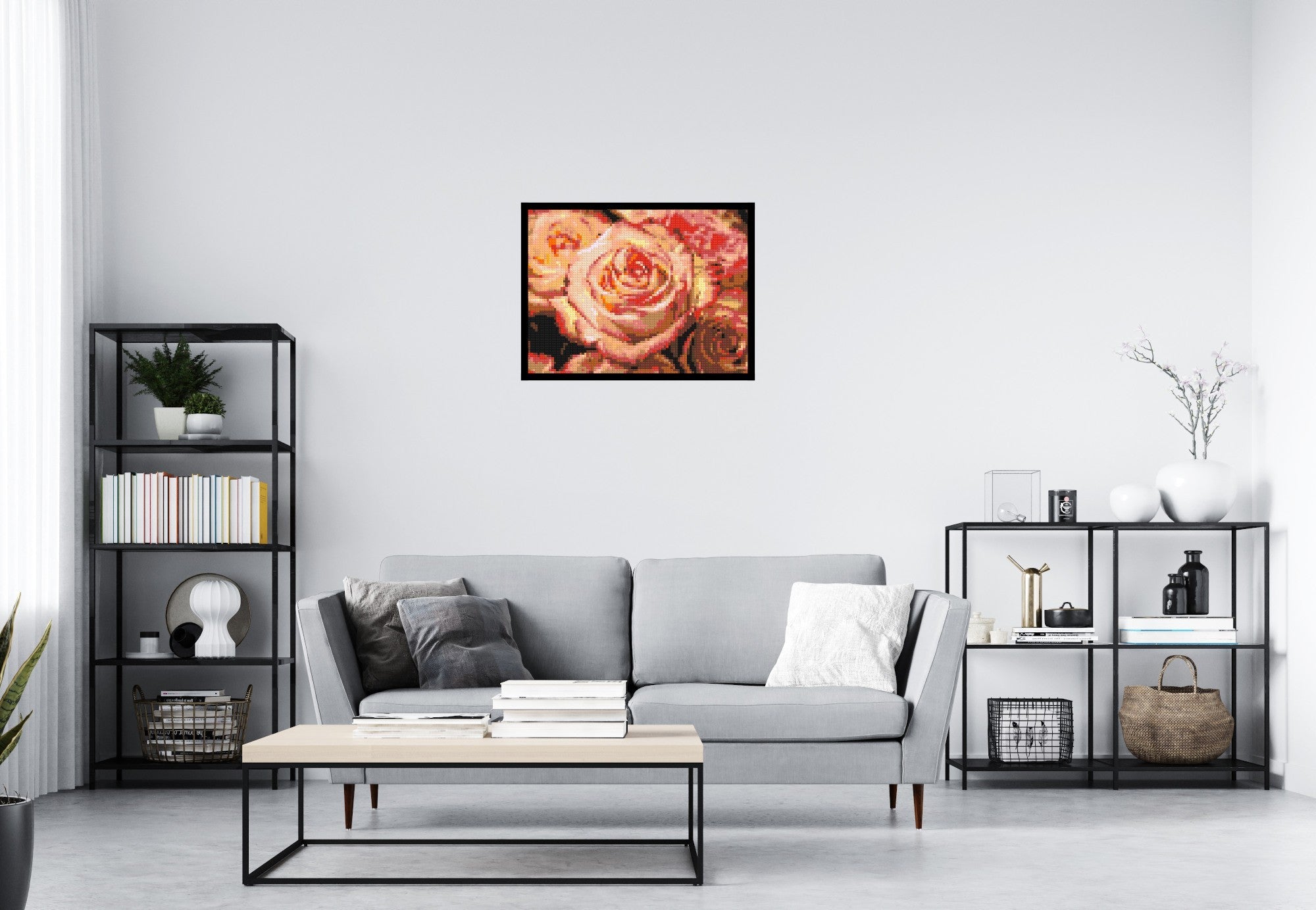 Pink Roses - Brick Art Mosaic Kit
