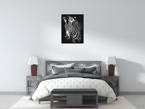 Black & White Zebra - Brick Art Mosaic Kit