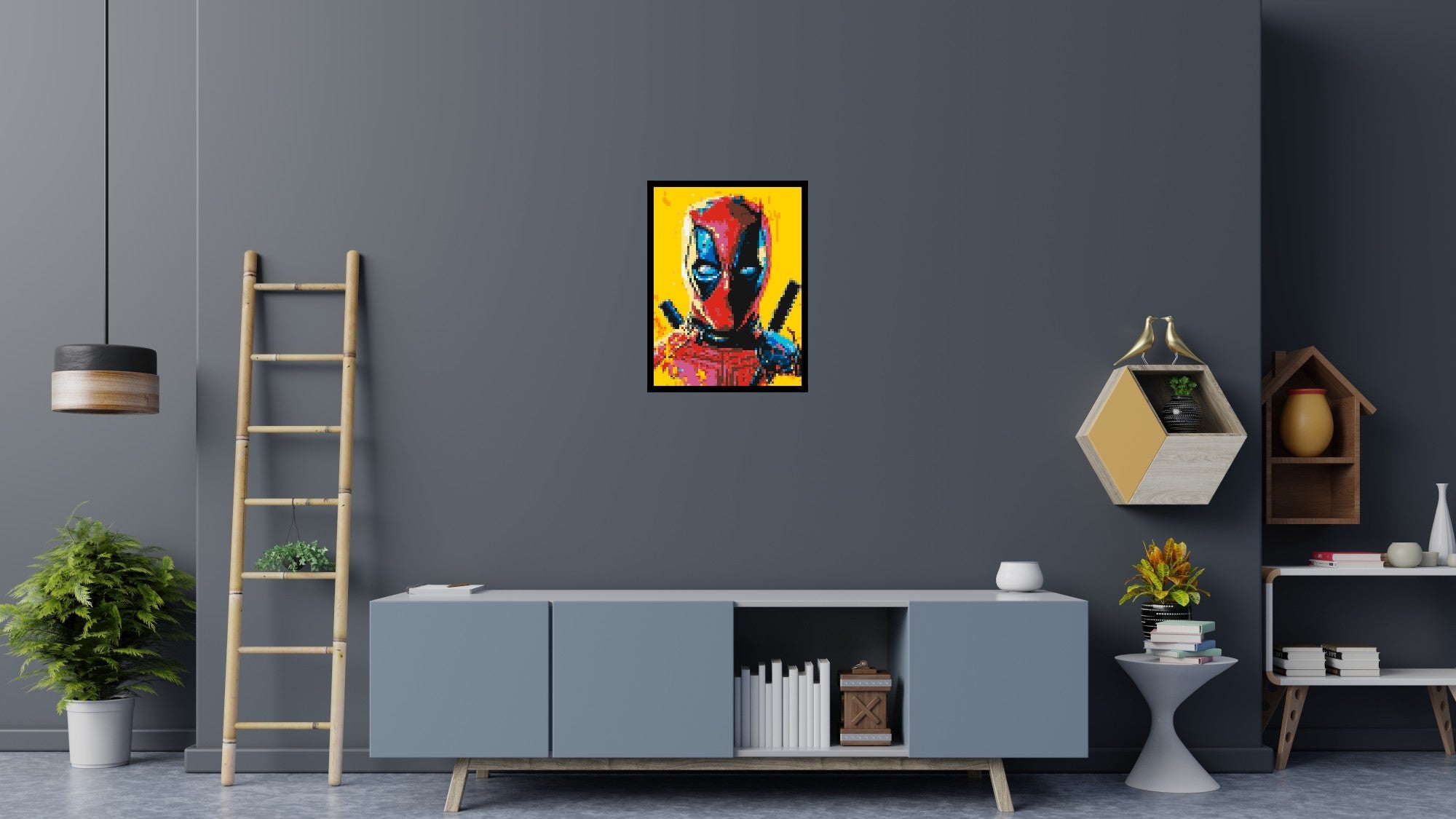 Deadpool Pixel Art - Brick Art Mosaic Kit