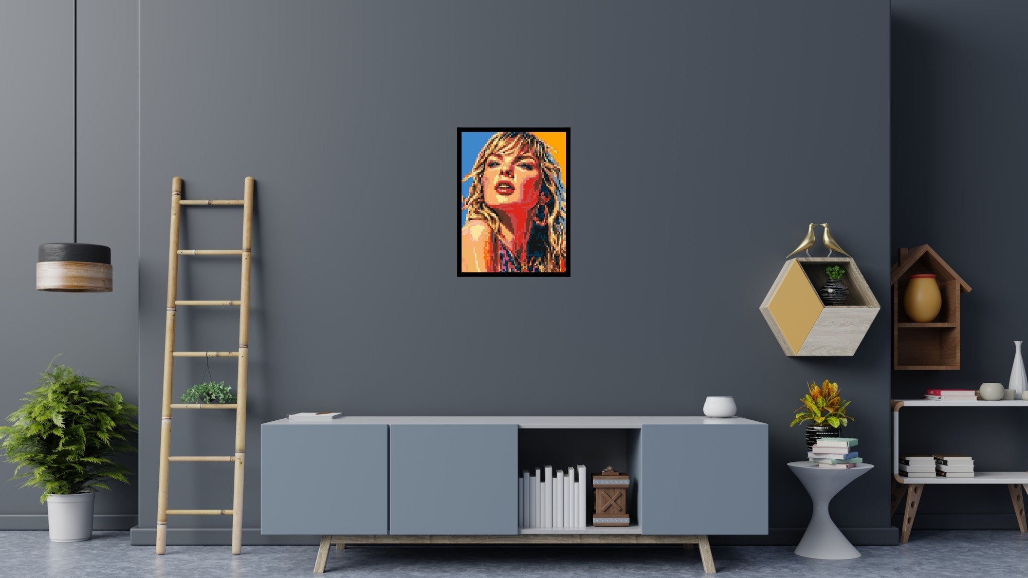 Taylor Swift Colorful  - Brick Art Mosaic Kit