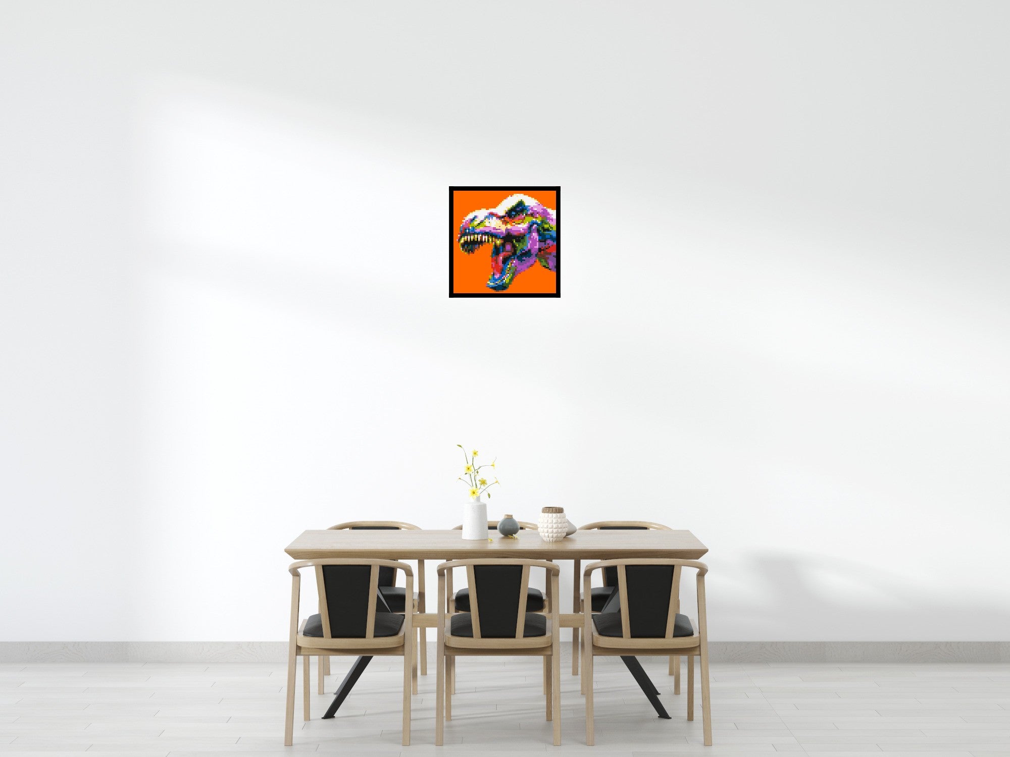 Dinosaur Colorful Pop Art  - Brick Art Mosaic Kit